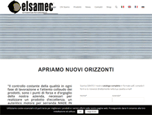 Tablet Screenshot of elsamec.it